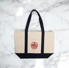 TRADER JOE'S トートバッグ ベージュ ネイビー