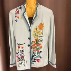 otto 花柄　刺繍ジャケット