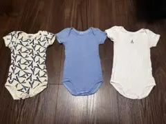 プチバトー　12m 74cm 半袖ロンパース