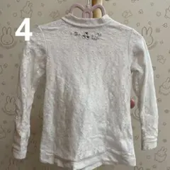 メゾピアノ　110センチ　袖に汚れあり　白　長袖　可愛い