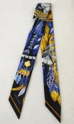 HERMES エルメス　ツイリー ダンスパシフィック　ブルー　スカーフのサムネイル