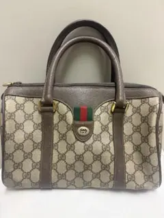 オールドグッチ Gucci GGパターン ミニボストンバッグ
