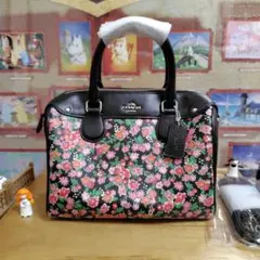 未使用　本革　COACH コーチ　ショルダーバッグ　ボストンバッグ　バイカラー