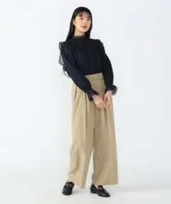 BEAMS HEART タックワイドパンツ