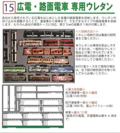015 広電・路面電車 専用ウレタン　鉄コレ　モデモ YN管理 N09のサムネイル
