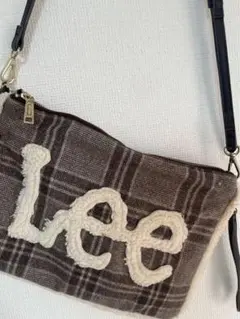 【値下げ】Lee リー チェック柄ボアショルダーバッグ