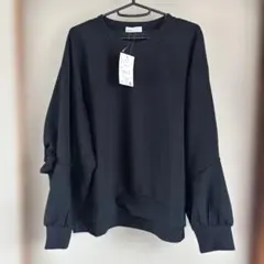 新品 Helm 薄手トレーナー サイズL ブラック