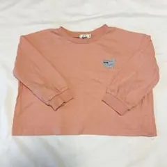 美品✨pairmanon ペアマノン　90 長袖　ロンT サーモンピンク