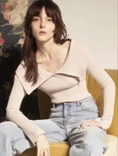 リリーブラウン LILY BROWN マルチwayロングスリットニット IVR