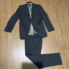 azabu tailorビジネススーツ ネイビーストライプ上下セット イタリア製生地 azabu tailor セットアップスーツ ネイビー ストライプ