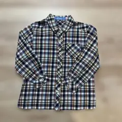 familiar チェック柄長袖シャツ