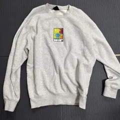 HUF 花柄プリント スウェット グレー