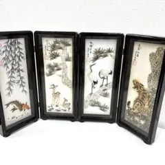 屏風 骨董品 Yahoo!オークション -「屏風 中国」(屏風) (屏風、パーティション)の