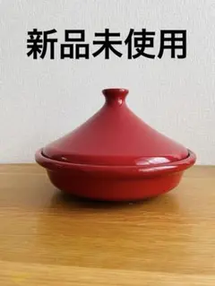 【新品未使用】Emile Henry エミールアンリ タジン鍋 赤 レッド Amazon｜Emile Henry フラムシリーズ タジン L 32cm フラム