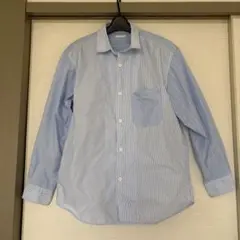 GU　長袖シャツ ストライプ クレイジーパターン S