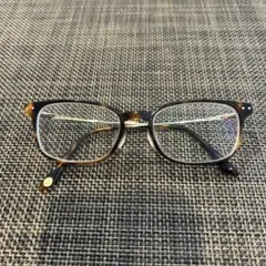 JINSブラウン角型フレームメガネ