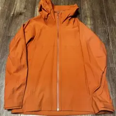 美品　ユニクロ　ブロックテックパーカ　オレンジ　S おまけ付き