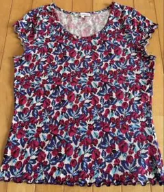 LAURA ASHLEY 花柄 半袖 Tシャツ Lサイズのサムネイル