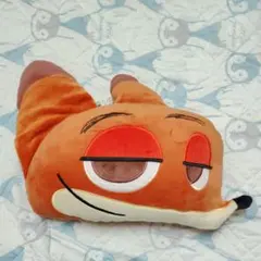 ズートピア　ニック・ワイルド　フェイス　もちもち　クッション　ディズニーストア