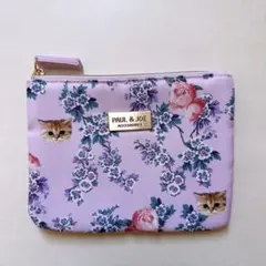 PAUL & JOE 花柄猫ポーチ