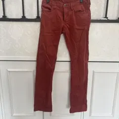 カジュアルパンツ オレンジ テラコッタ 秋 30 ユニクロ 76