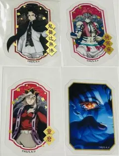 y*i様 鬼滅の刃 ダイカット クリアステッカー　無惨、猗窩座、童磨、シークレッ