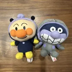 アンパンマン　バイキンマン　着ぐるみ　ストラップ　2体セット☆