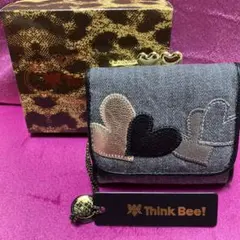Think Bee! ハートモチーフ 三つ折り財布のサムネイル