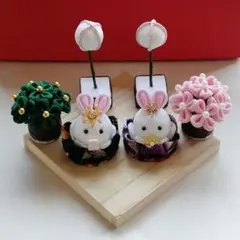 雛人形 お雛様 お内裏様 つまみ細工 インテリア 置物