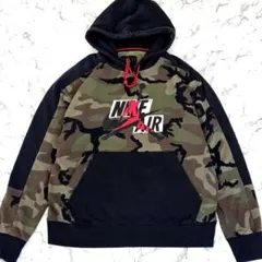 希少XL✨️エア ジョーダン ナイキ パーカー センターロゴ 迷彩 カモフラ