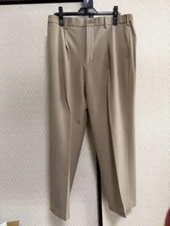 UNIQLO メンズ タックワイドパンツ ベージュ