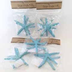 ヒトデ　Star Fish 2個入　ブルー　5袋　オーナメント　不二貿易