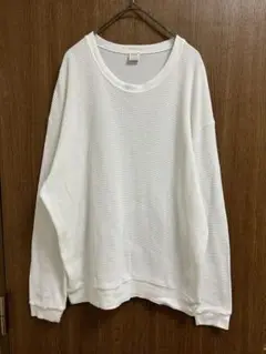 gicipiジチピ　クルーネックプルオーバー　ホワイト1