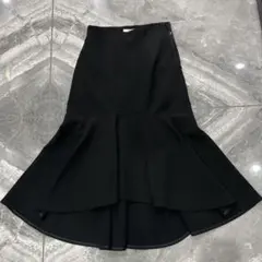 美品SNIDEL 黒 フレアロングスカート　マーメイドスカート　M