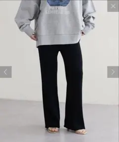 LARUTA リブニットパンツ