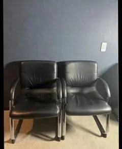 OKAMURA オカムラ 1脚 ブラック　レザー