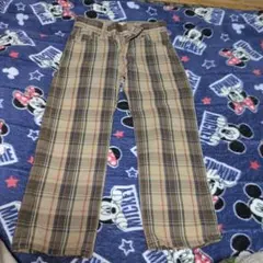 Lee チェック柄 ロングパンツ 100