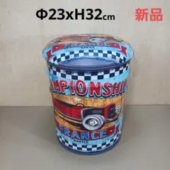 新品　ペール缶　イス　椅子　クラシックカー　オールドカー　アンティーク　小物入小