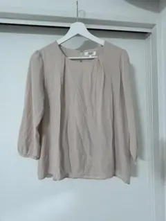 ANCHOR WOMAN ベージュ 長袖ブラウス サイズ9