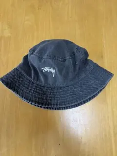 【希少/良品】90s OLD STUSSY ストックロゴ バケットハット 紺タグ 希少/良品】90s OLD STUSSY ストックロゴ バケットハット 紺タグ