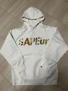 SAPEur Night Safari Logo Hoodie "White"