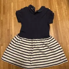 プチバトー　104センチ　4ans ボーダーワンピース