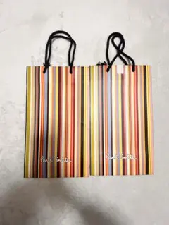 Paul Smith ストライプショップ袋 2枚セット