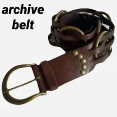 y2k archive スタッズ レザーベルト 00s 平成ギャル ビンテージ