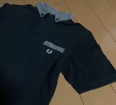 フレッドペリーネイビー×チェックコットンポロ