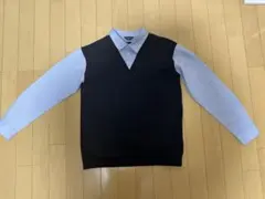 COMME CA ISM フェイクレイヤードシャツ　160cm