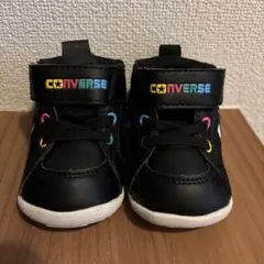 CONVERSE ブラック ハイカットシューズ