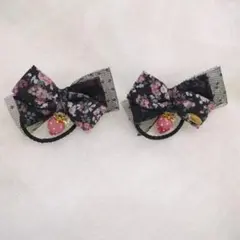 ツインリボンヘアゴム