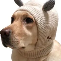 新品 アイボリー 犬用帽子 ちくわちゃん かわいい