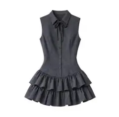andwang Élégance Ribbon Dress - メルカリ